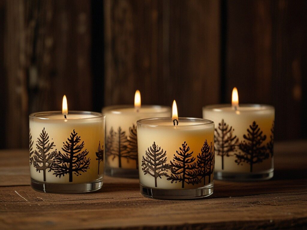 Velas artesanais DIY decoradas com flores secas, perfeitas para presentes personalizados e baratos.